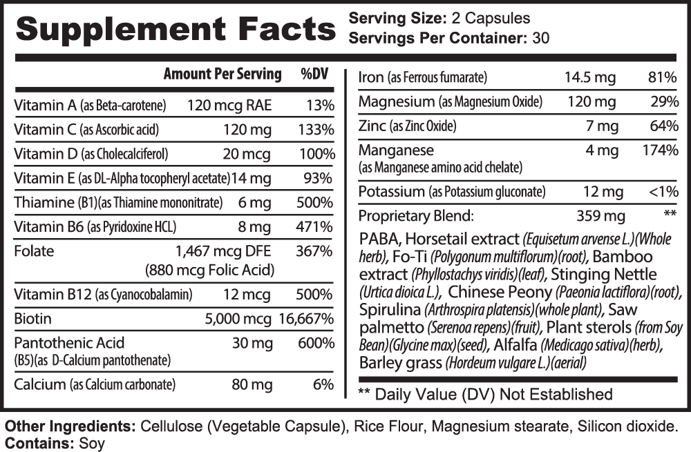 Healthy Hair Support Supplement
